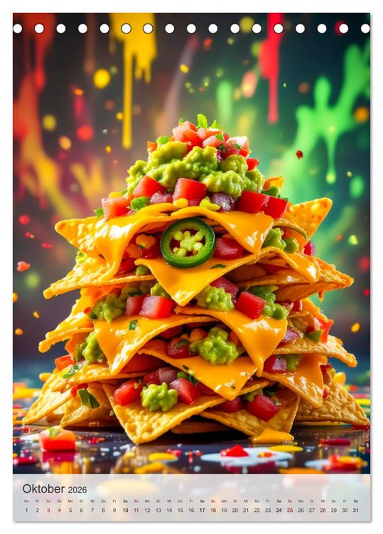 Produktbild: I Love Fast Food - Snack Attack! (Tischkalender 2026 DIN A5 hoch), CALVENDO Monatskalender