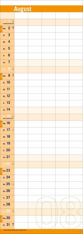 Produktbild: Allround-Familienplaner Vertical Kalender 2027