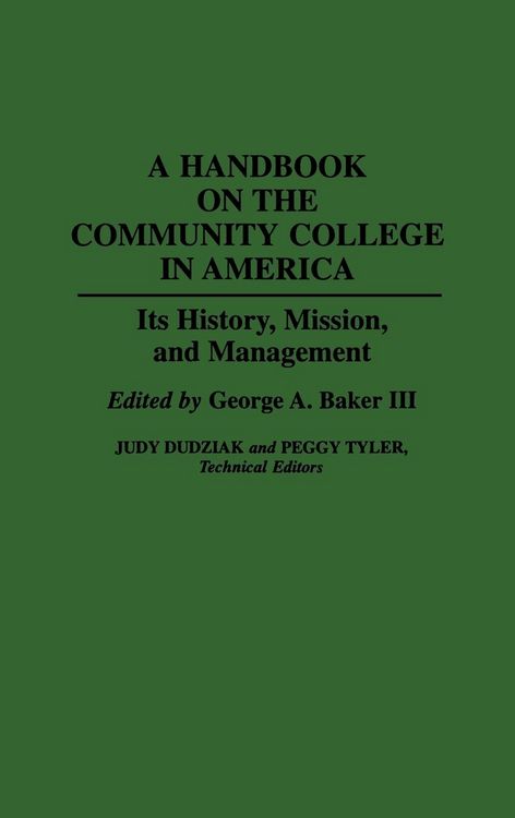 Produktbild: A Handbook on the Community College in America