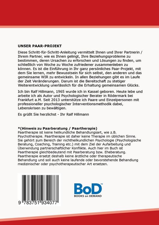 Produktbild: Paarberatung / Paartherapie: Unser Paar-Projekt - Selbsthilfekurs f&uuml;r Paare in Beziehungskrisen