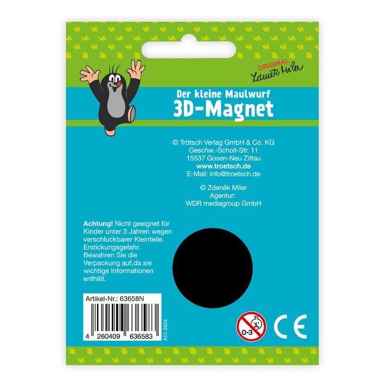 Produktbild: Tr&ouml;tsch Der kleine Maulwurf 3D Magnet Gie&szlig;kanne