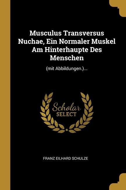 Produktbild: Musculus Transversus Nuchae, Ein Normaler Muskel Am Hinterhaupte Des Menschen: (mit Abbildungen.)...