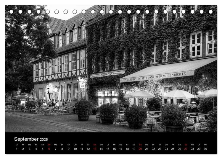 Produktbild: Hannover Monochrome Impressionen (Tischkalender 2026 DIN A5 quer), CALVENDO Monatskalender