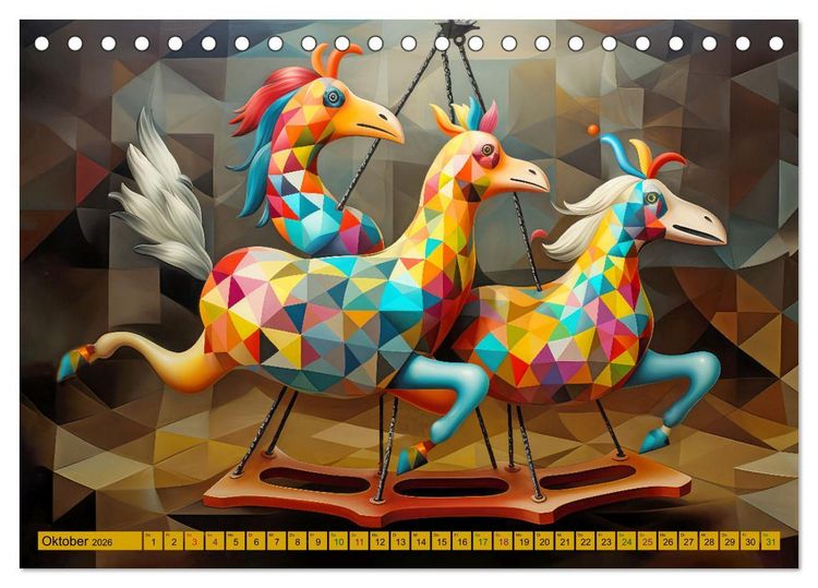 Produktbild: Zirkus Witzig und skurril (Tischkalender 2026 DIN A5 quer), CALVENDO Monatskalender