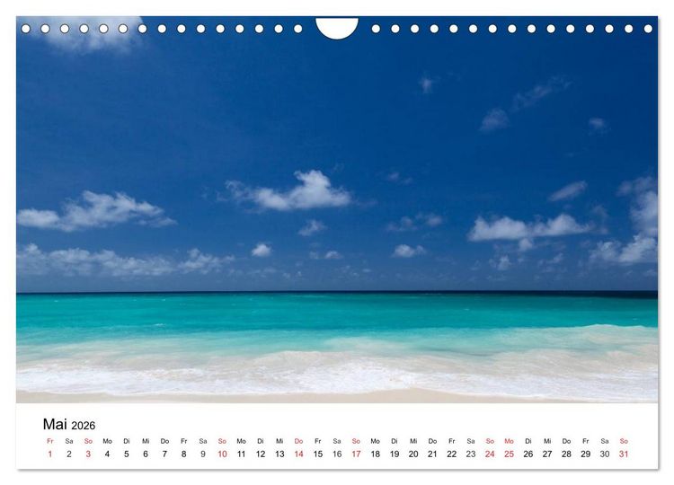 Produktbild: Traumstr&auml;nde in der Karibik (Wandkalender 2026 DIN A4 quer), CALVENDO Monatskalender