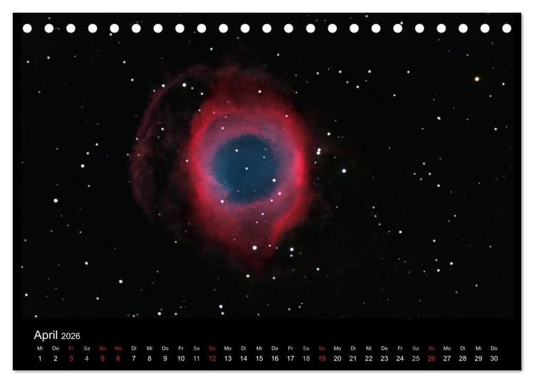 Produktbild: Die Galaxie im Garten (Tischkalender 2026 DIN A5 quer), CALVENDO Monatskalender
