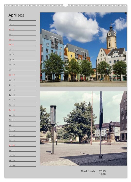 Produktbild: Jena im Wandel (Wandkalender 2026 DIN A2 hoch), CALVENDO Monatskalender