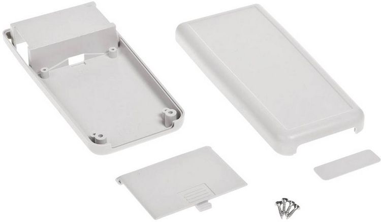 Produktbild: TRU COMPONENTS TC-7910784 Hand-Geh&auml;use 142 x 69 x 25 ABS Grau 1St.