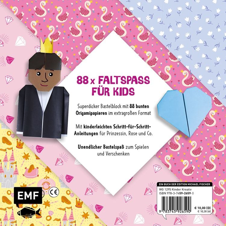 Produktbild: 88 x Origami Kids – Prinzessinnen
