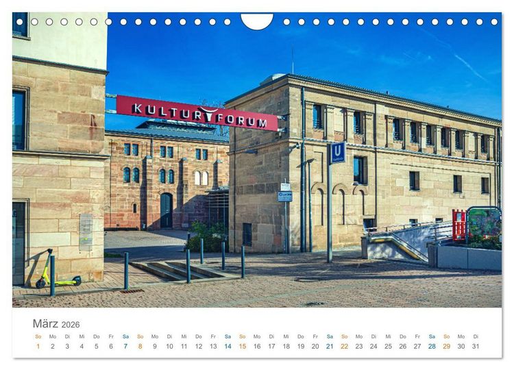 Produktbild: F&uuml;rth - die Denkmalstadt (Wandkalender 2026 DIN A4 quer), CALVENDO Monatskalender