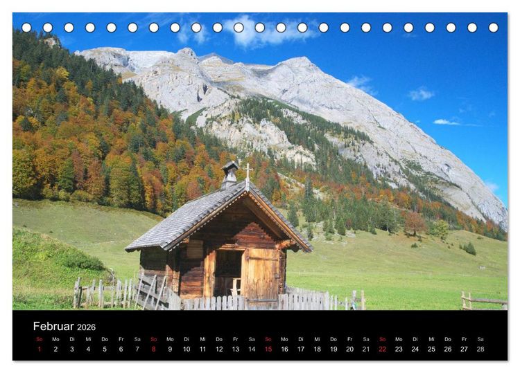 Produktbild: Berge, T&auml;ler & Seen (Tischkalender 2026 DIN A5 quer), CALVENDO Monatskalender