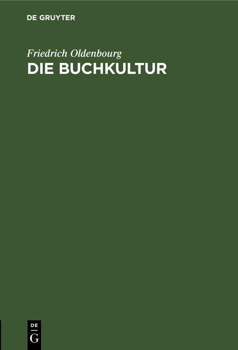 Produktbild: Die Buchkultur
