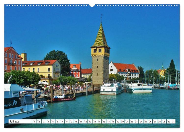 Produktbild: Am Bodenseeufer (hochwertiger Premium Wandkalender 2026 DIN A2 quer), Kunstdruck in Hochglanz
