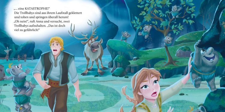 Produktbild: Maxi-Mini Disney: Gutenacht-Geschichten 240: Olaf und die Trollbabys