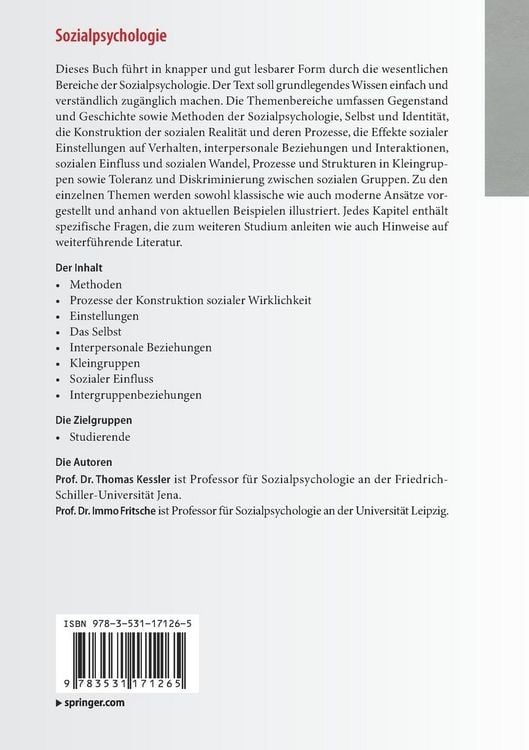 Produktbild: Sozialpsychologie
