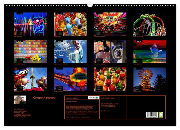 Produktbild: Kirmesrummel (Wandkalender 2026 DIN A2 quer), CALVENDO Monatskalender