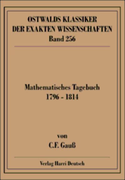 Produktbild: Mathematisches Tagebuch (Gau&szlig;)