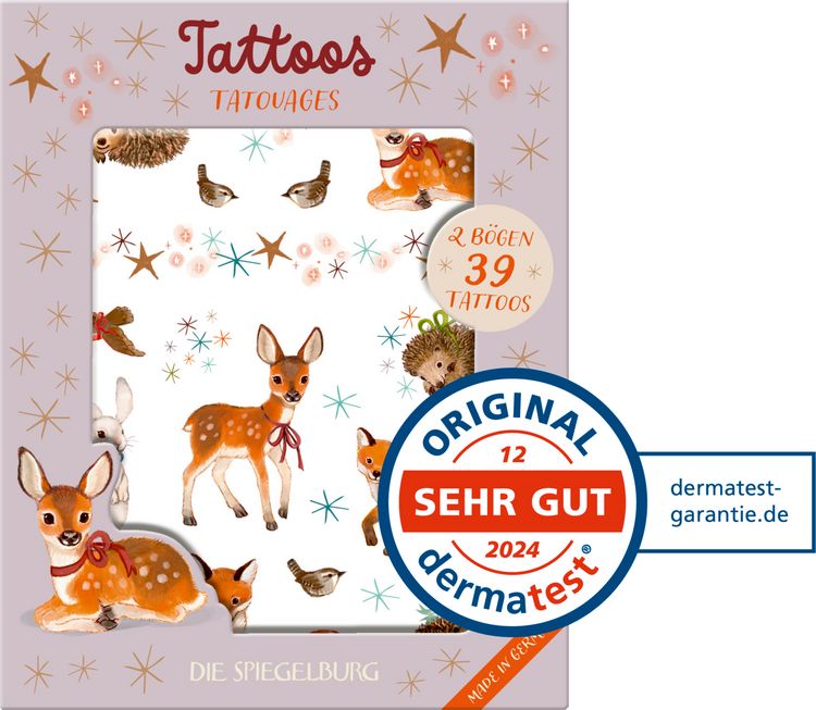 Produktbild: Tattoos - Wintertiere im Weihnachtswald