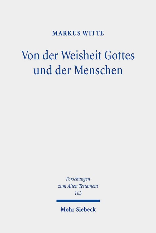 Produktbild: Von der Weisheit Gottes und der Menschen