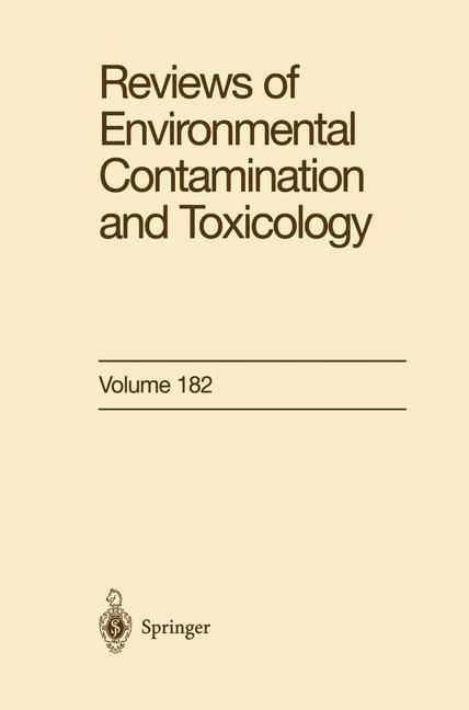 Produktbild: Reviews of Environmental Contamination and Toxicology