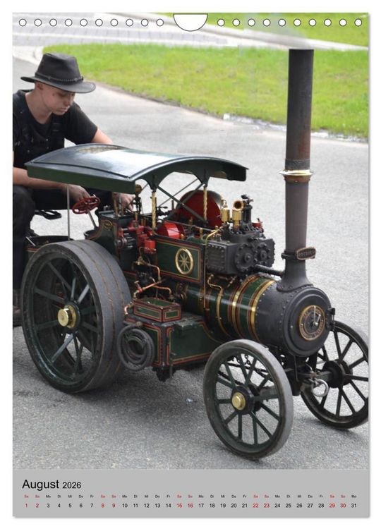 Produktbild: Oldtimer unter Dampf (Wandkalender 2026 DIN A4 hoch), CALVENDO Monatskalender