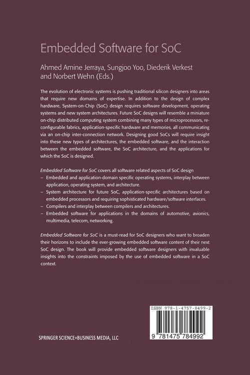 Produktbild: Embedded Software for SoC