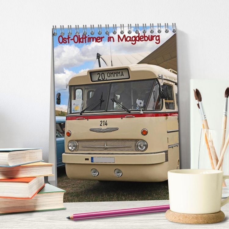 Produktbild: Ost-Oldtimer in Magdeburg (Tischkalender 2026 DIN A5 hoch), CALVENDO Monatskalender