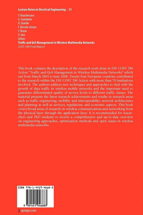 Produktbild: Traffic and QoS Management in Wireless Multimedia Networks