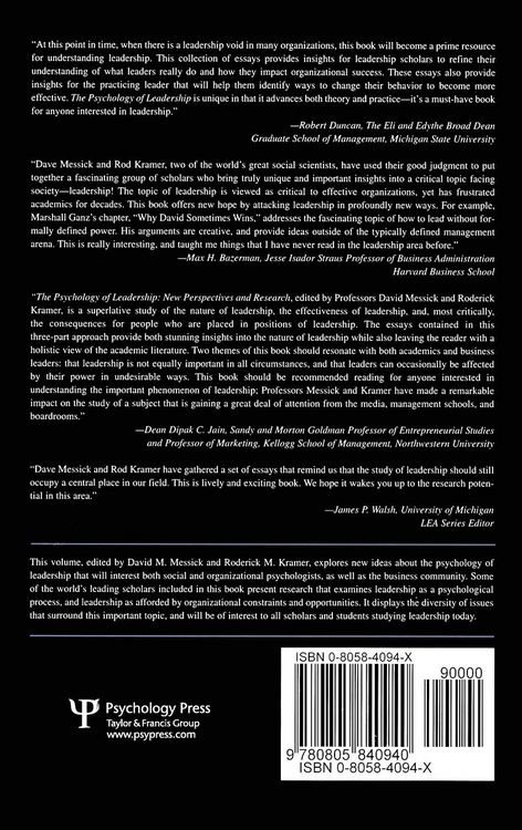 Produktbild: The Psychology of Leadership
