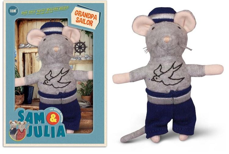 Produktbild: Sam & Julia: Pl&uuml;sch-Maus: Opa Seemann