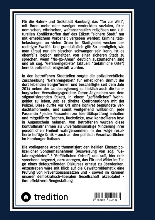 Produktbild: Polizeilich ausgewiesene Gefahrengebiete bzw. Gef&auml;hrliche Orte -