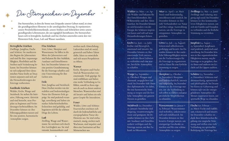 Produktbild: Mein Astrologie-Adventskalender-Buch: Kosmische Weihnachten
