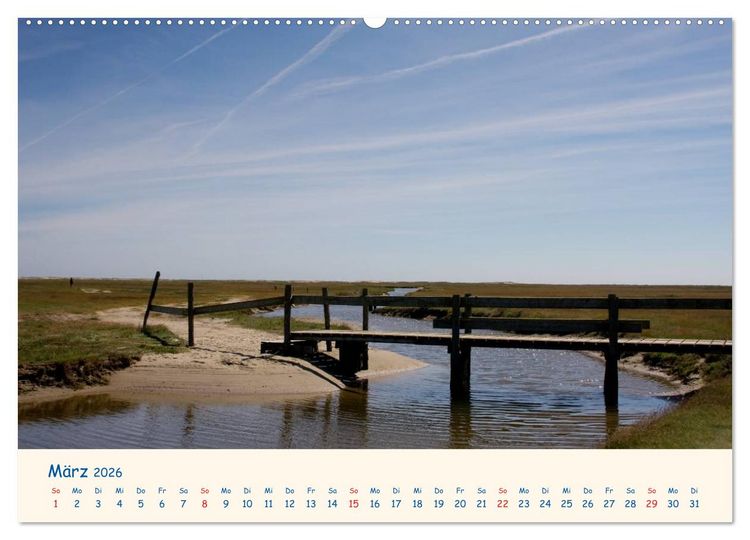 Produktbild: Urlaub auf Borkum (hochwertiger Premium Wandkalender 2026 DIN A2 quer), Kunstdruck in Hochglanz