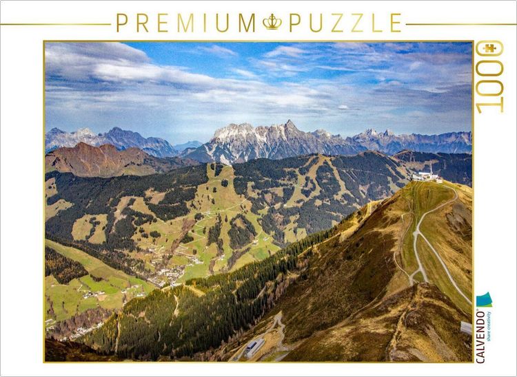 Produktbild: CALVENDO Puzzle Sch&ouml;ner Ausblick auf den Schattberg Ostgipfel | 1000 Teile Lege-Gr&ouml;&szlig;e 64x48cm Foto-Puzzle f&uuml;r gl&uuml;ckliche Stunden