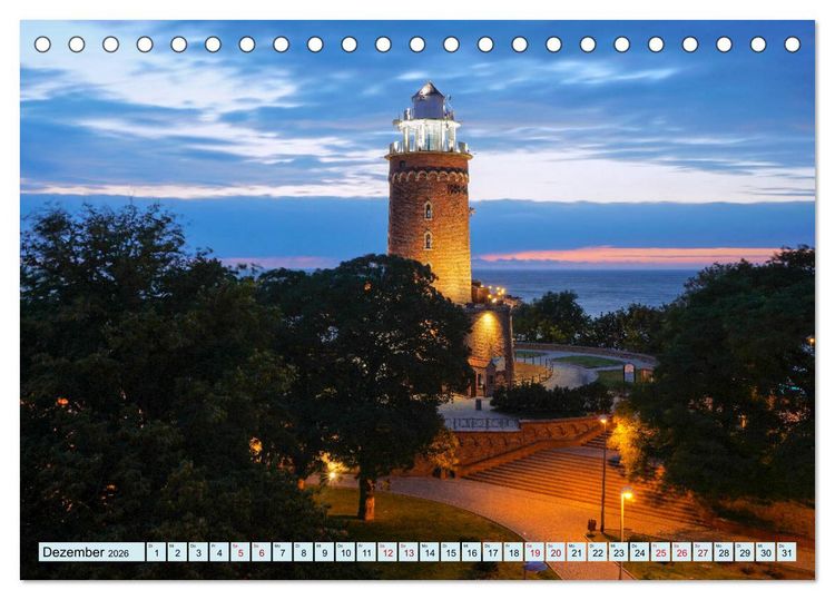 Produktbild: Leuchtt&uuml;rme - Maritime Leuchtfeuer an den K&uuml;sten (Tischkalender 2026 DIN A5 quer), CALVENDO Monatskalender