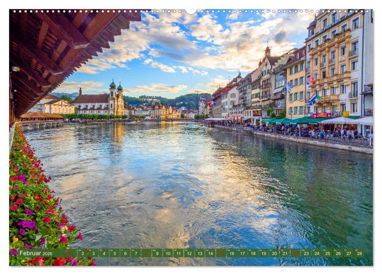 Produktbild: Gr&uuml;ezi aus der Schweiz (Wandkalender 2026 DIN A2 quer), CALVENDO Monatskalender