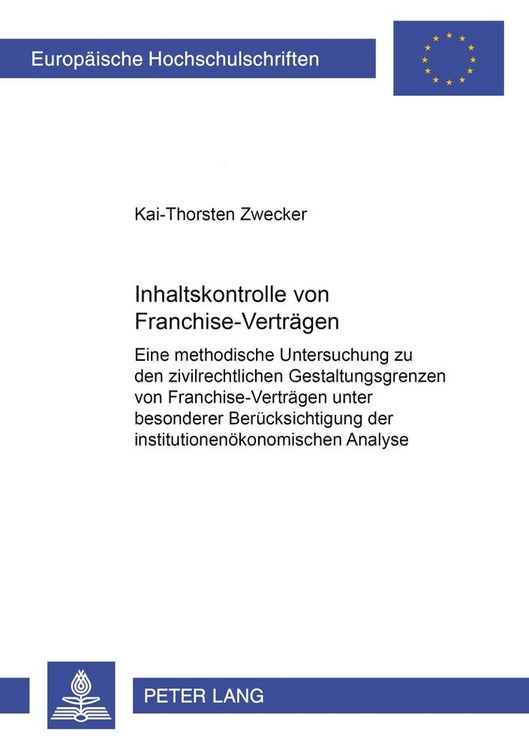 Produktbild: Inhaltskontrolle von Franchise-Vertr&auml;gen