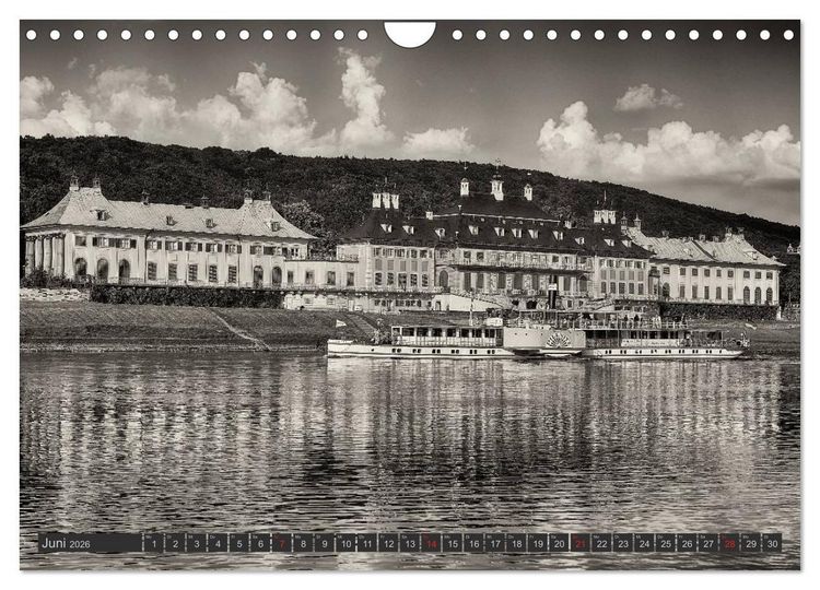 Produktbild: Schaufelraddampfer der S&auml;chsischen Dampfschiffahrt (Wandkalender 2026 DIN A4 quer), CALVENDO Monatskalender