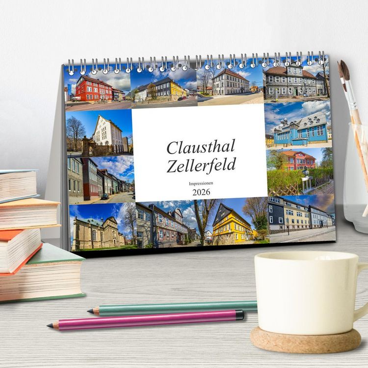 Produktbild: Clausthal Zellerfeld Impressionen (Tischkalender 2026 DIN A5 quer), CALVENDO Monatskalender