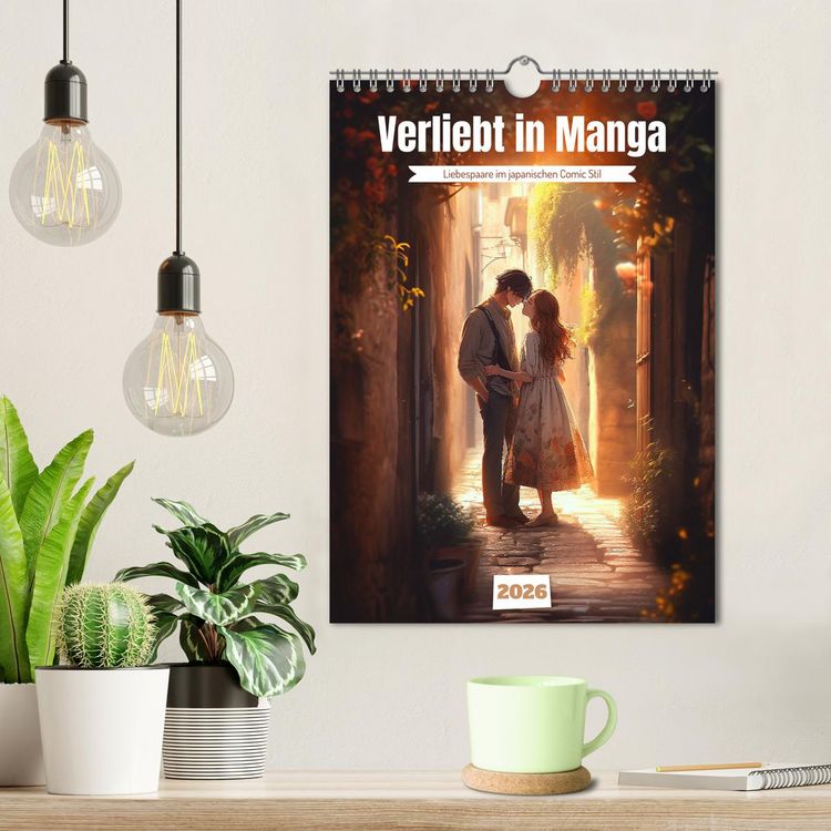 Produktbild: Verliebt in Manga (Wandkalender 2026 DIN A4 hoch), CALVENDO Monatskalender
