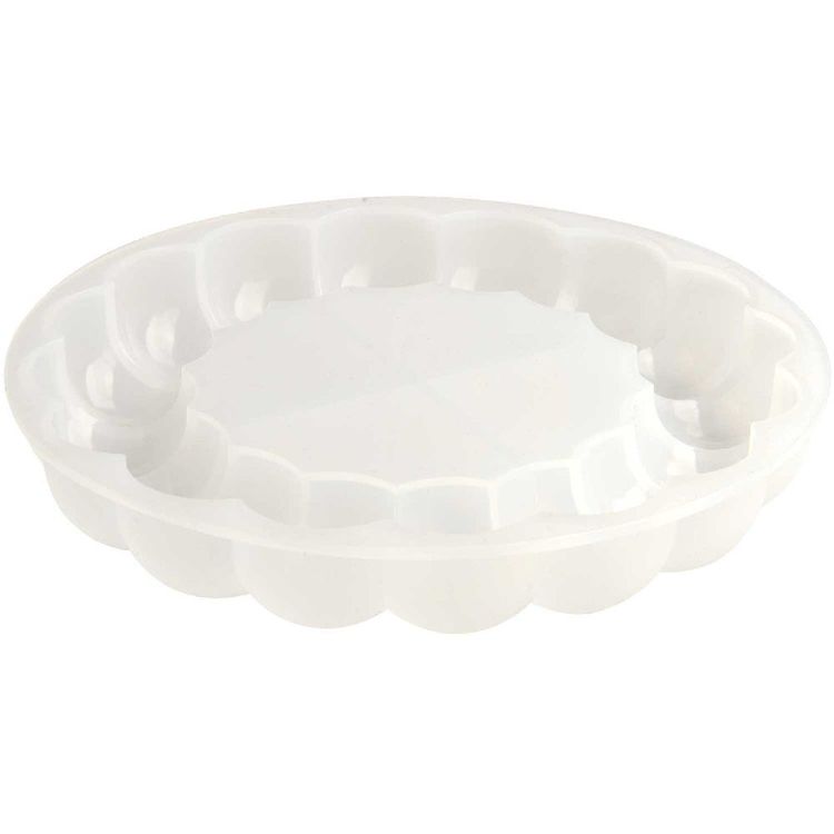 Produktbild: Silikon Gießform Untersetzer, Ø 13 x 2 cm / Außenmaß Silikonform Ø 13,4 x 2,2 cm