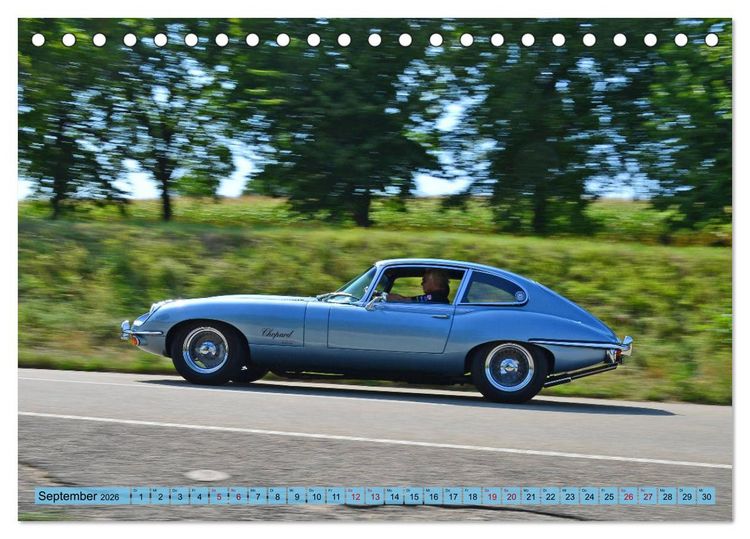 Produktbild: Jaguar E-Type - Die Raubkatze (Tischkalender 2026 DIN A5 quer), CALVENDO Monatskalender