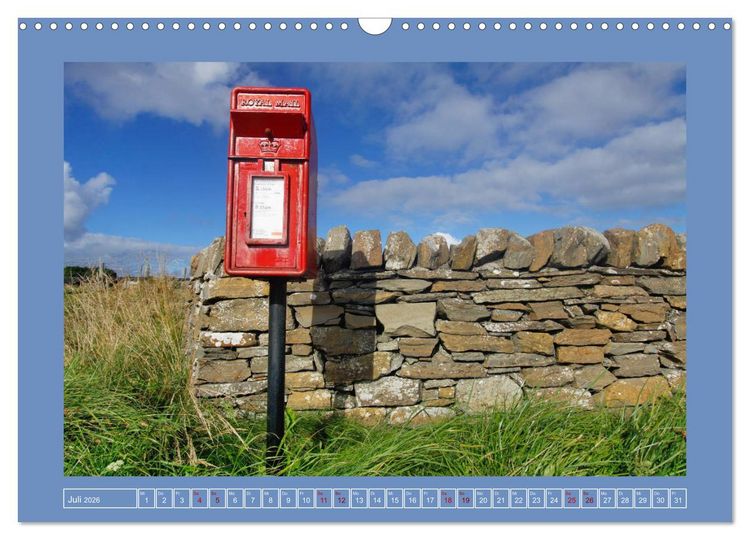 Produktbild: Sie haben Post - Briefk&auml;sten in Schottland (Wandkalender 2026 DIN A3 quer), CALVENDO Monatskalender