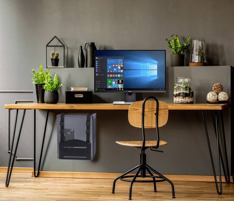 Produktbild: SpeaKa Professional PC Halterung wandh&auml;ngend CPB-2 SP-7571908 Schwarz Belastbar bis=10kg