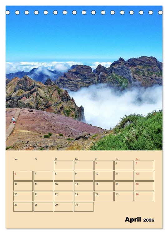 Produktbild: Abenteuer Madeira (Tischkalender 2026 DIN A5 hoch), CALVENDO Monatskalender