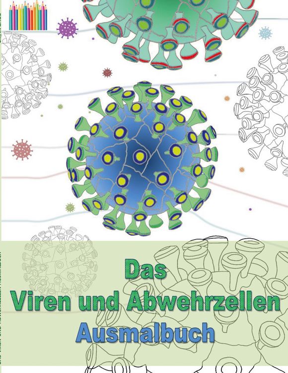 Produktbild: Das Viren und Abwehrzellen Ausmalbuch