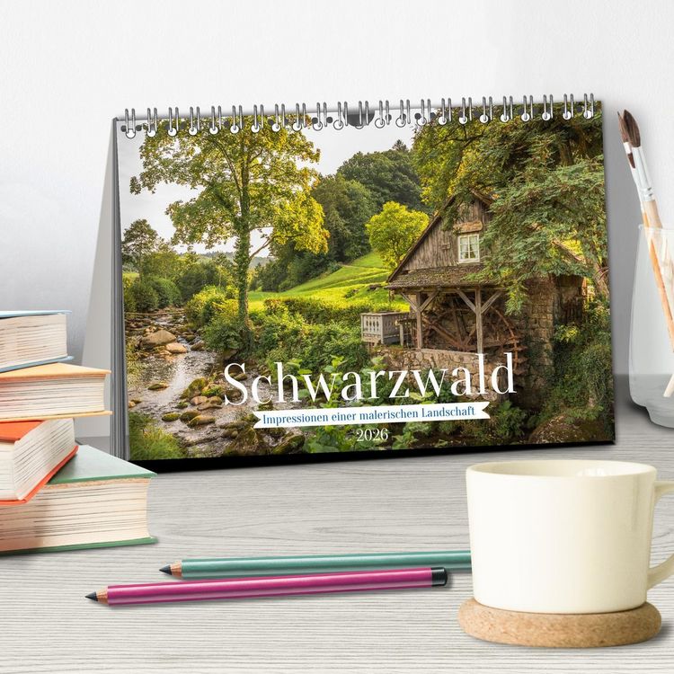 Produktbild: Schwarzwald (Tischkalender 2026 DIN A5 quer), CALVENDO Monatskalender