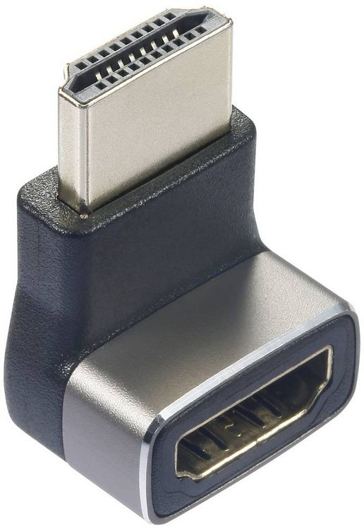 Produktbild: SpeaKa Professional SP-11302012 HDMI Adapter [1x HDMI-Stecker - 1x HDMI-Buchse] Schwarz, Silber UHD 8K @ 60 Hz, UHD 4K @ 120H
