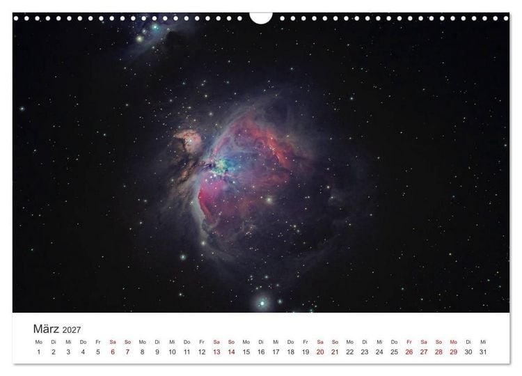Produktbild: Nachthimmel - Unfassbare Fotografien der Sterne. (Wandkalender 2027 DIN A3 quer), CALVENDO Monatskalender