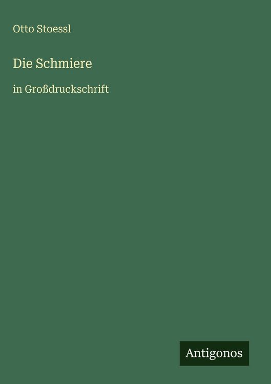Produktbild: Die Schmiere